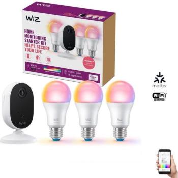 WiZ WiZ otthoni megfigyelő készlet: 1 kamera + 3x 8,5W Wi kép