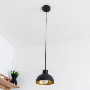  Zsinóros csillár VESPER 1xE27/15W/230 átm. 18 cm fekete/arany  kép