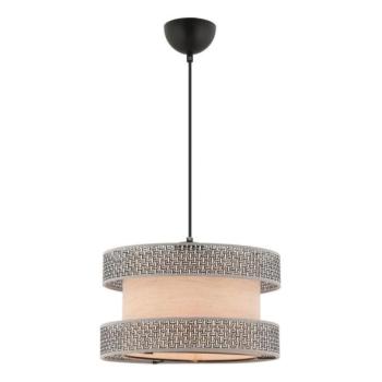  Zsinóros HALO csillár 1xE27/60W/230V, bézs/szürke  kép