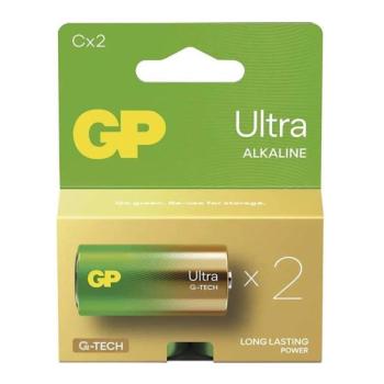  2 db alkáli elem C GP ULTRA 1,5V  kép