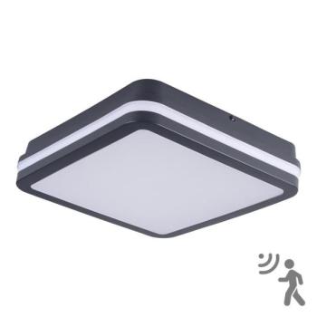   33347 – LED Kültéri mennyezeti lámpa érzékelővel BENO LED/24W/230V 4000K Antracit IP54  kép