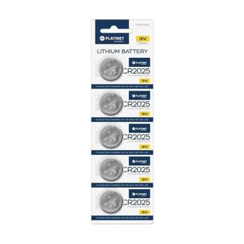 5 db lítium gomb elem CR2025 BLISTER 3V  kép