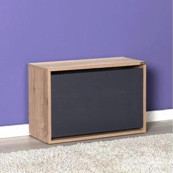 Adore Furniture Cipősszekrény 42x60 cm barna/antracit  kép
