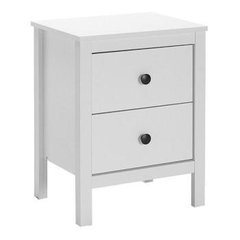 Adore Furniture Éjjeliszekrény 61x46 cm fehér  kép