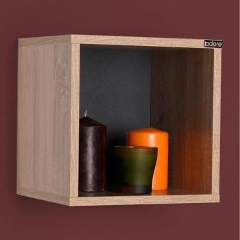 Adore Furniture Fali polc 33x33 cm barna  kép