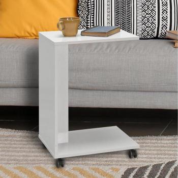 Adore Furniture Kisasztal 65x35 cm fehér  kép