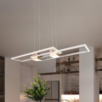 Albany LED-es függőlámpa, barna, 100 x 28 cm, alumínium, CCT, fényerőszabályzó kép