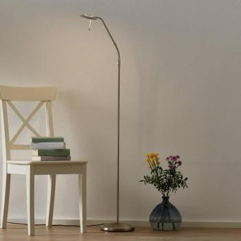 Állítható LED állólámpa Zenith, szabályozós, acél kép