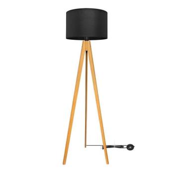  Állólámpa ALBA 1xE27/15W/230V fekete/tölgy  kép