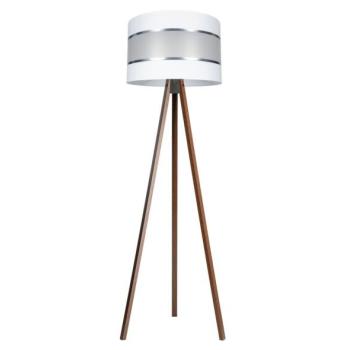  Állólámpa CORAL 1xE27/60W/230V barna/fehér/króm  kép
