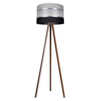 Állólámpa CORAL 1xE27/60W/230V barna/fekete/szürke/króm  kép