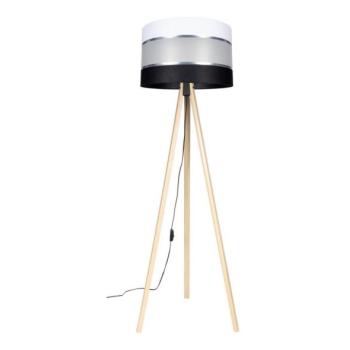  Állólámpa CORAL 1xE27/60W/230V bézs/fekete/fehér/krom  kép