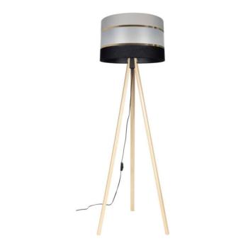  Állólámpa CORAL 1xE27/60W/230V bézs/fekete/szürke/arany  kép