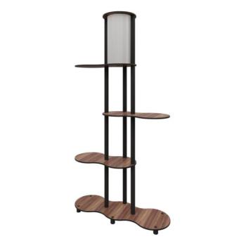  Állólámpa polcokkal NOTO 1xE27/40W/230V barna/fekete  kép