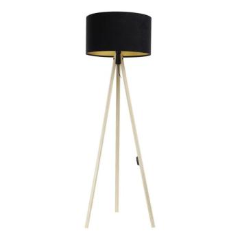 Állólámpa STANDART 1xE27/60W/230V fekete/bézs  kép