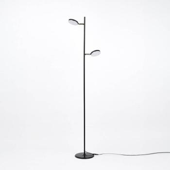 Aluminor Declic LED állólámpa 2 izzós fekete kép