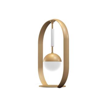 Aluminor Tamara design asztali lámpa, arany/fehér kép