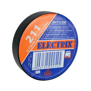   AP02C − Szigetelő szalag ELECTRIX 15mm x 20m fekete  kép