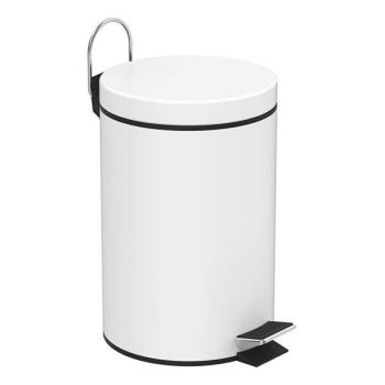 Aqualine Aqualine SIMPLE LINE 3 l hulladéktároló, matt fehér  kép