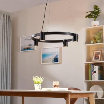 Arcchio Brinja lógó világítás, fekete, Ø 64 cm, 4 izzós, GU10 kép