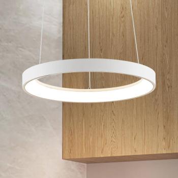 Arcchio LED-es függőlámpa Vivy, Ø 38 cm, fehér, fém kép