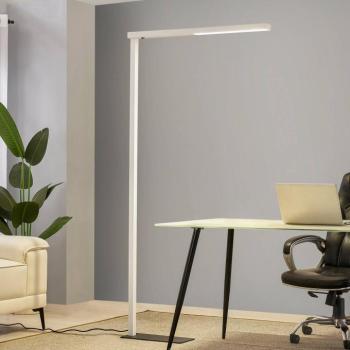 Arcchio LED-es irodai állólámpa Tamilo, fehér, fém, 194 cm kép