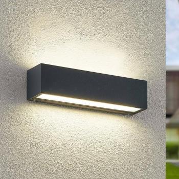 Arcchio LED fali világítás Lengo, 25cm, antracit, fel/le, CCT kép