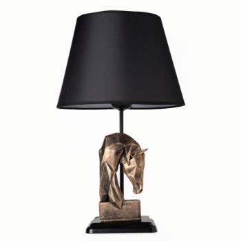  Asztali lámpa 1xE27/40W/230V fekete/arany  kép