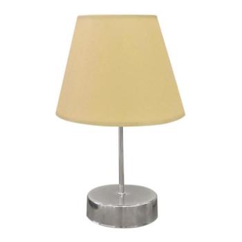  Asztali lámpa 1xE27/60W/230V bézs/fényezett króm  kép