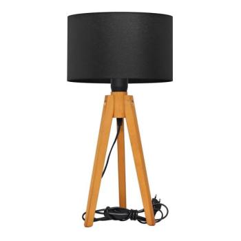  Asztali lámpa ALBA 1xE27/15W/230V fekete/tölgy  kép