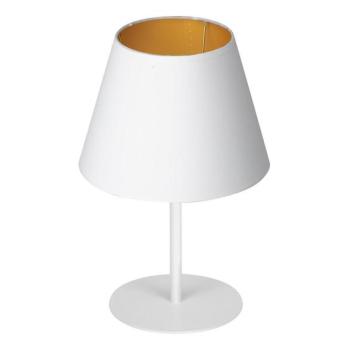  Asztali lámpa ARDEN 1xE27/60W/230V á. 20 cm fehér/arany  kép
