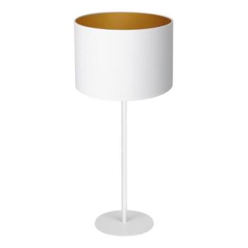  Asztali lámpa ARDEN 1xE27/60W/230V á. 25 cm fehér/arany  kép