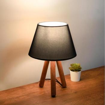  Asztali lámpa AYD 1xE27/40W/230V barna/antracit  kép