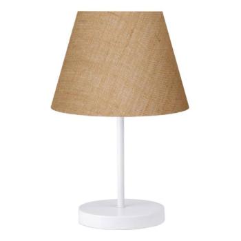  Asztali lámpa AYD 1xE27/40W/230V barna/fehér  kép