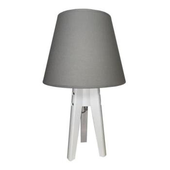  Asztali lámpa CONE 1xE27/60W/230V fehér/szürke  kép