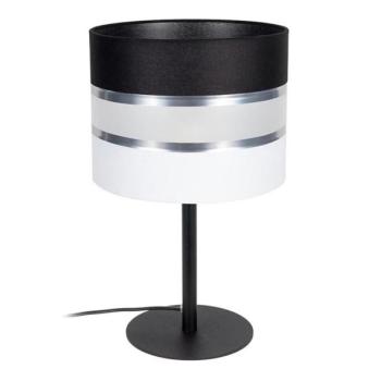  Asztali lámpa CORAL 1xE27/60W/230V fekete/fehér  kép