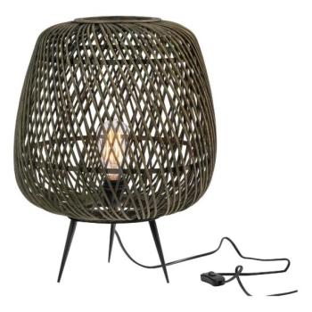  Asztali lámpa MOZA 1xE27/60W/230V bambusz zöld  kép