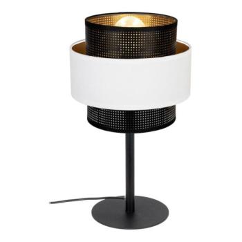  Asztali lámpa NESS 1xE27/60W/230V fekete/fehér  kép