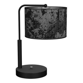  Asztali lámpa SATINO 1xE27/60W/230V fekete/szürke  kép