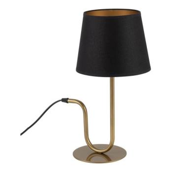  Asztali lámpa VOLUTTO 1xE27/60W/230V fekete/réz  kép