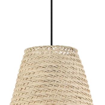 Aycliffe függőlámpa rattan ernyővel, Ø 30 cm kép