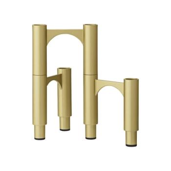 AYTM Compono gyertyatartó, arany, h 12 cm, alumínium, 3 darabos készlet kép