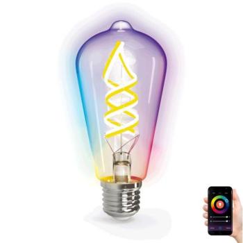  B.V. LED RGBW Dimmelhető izzó FILAMENT ST64 E27/4,9W/230V 2700 kép