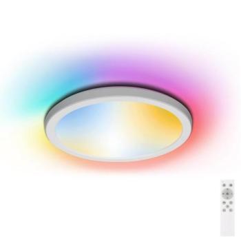  B.V.  LED RGBW fürdőszobai lámpa 18W 230V 30 cm IP44 dimm + távirányító  kép