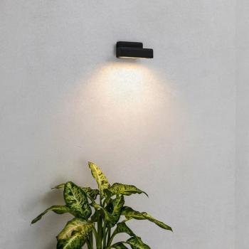 Balic LED kültéri fali lámpa, fekete, alumínium, szélesség 15 cm kép