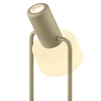 Banji LED asztali lámpa, homok színű, magasság 37 cm, érintésvezérlésű dimmerrel kép