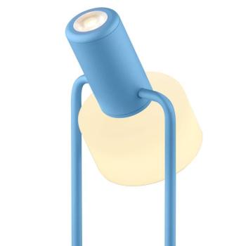 Banji LED asztali lámpa, pasztellkék, magasság 37 cm, érintésvezérlésű dimmerrel kép