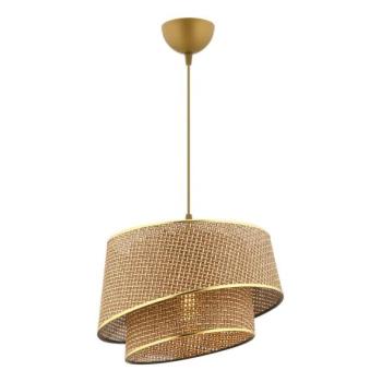 BARETTE kábelcsillár 1xE27/60W/230V barna/arany  kép