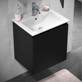 BATH DELUXE Fürdőszobai szekrény mosdókagyolóval MARCO 51 cm fekete  kép