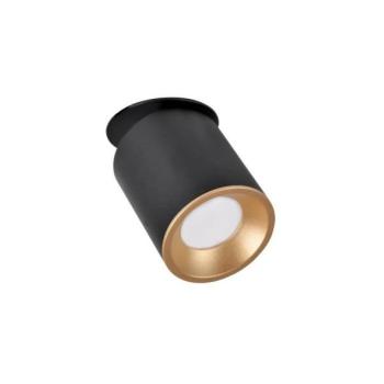  Beépíthető spotlámpa HARON 1xGU10/10W/230V fekete/arany  kép